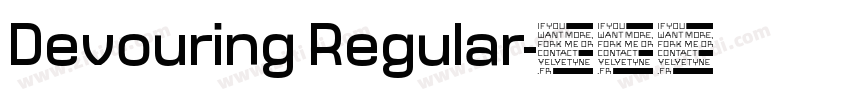 Devouring Regular字体转换